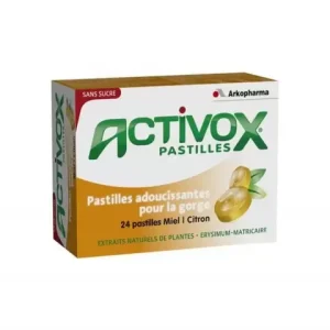 ARKOPHARMA ACTIVOX MIEL-CITRON 24 PASTILLES
