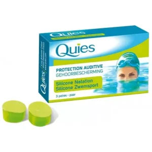 QUIES SILICONE NATATION ADULTE 3 PAIRES