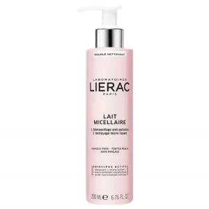 LIERAC LAIT MICELLAIRE DOUBLE NETTOYANT POMPE 200ML