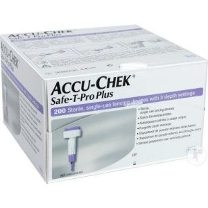 Accu-check Safe-T-Pro Lancettes Stériles Jetables 200 Pièces