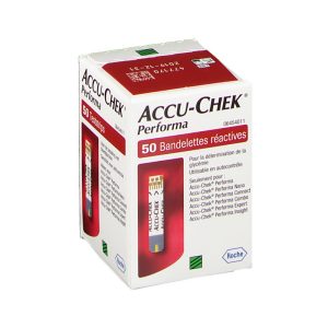 ACCU-CHEK BANDLETTES PERFORMA 50 UNITÉS