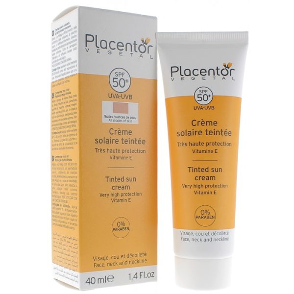Placentor végétal Crème solaire teintée SPF 50+