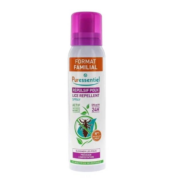 Puressentiel Spray Répulsif Poux 24h Efficacité Flacon 200ml