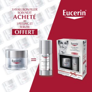 EUCERIN Hyaluron Filler Soin de Nuit + Peeling & Sérum Nuit OFFERT