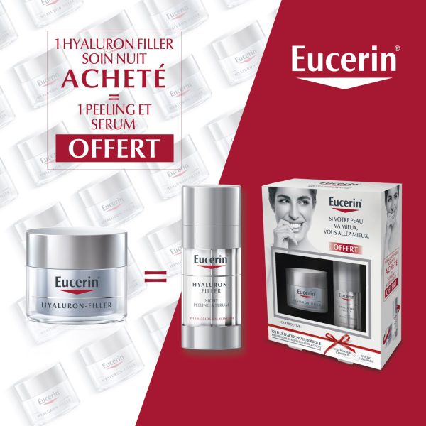 EUCERIN Hyaluron Filler Soin de Nuit + Peeling & Sérum Nuit OFFERT