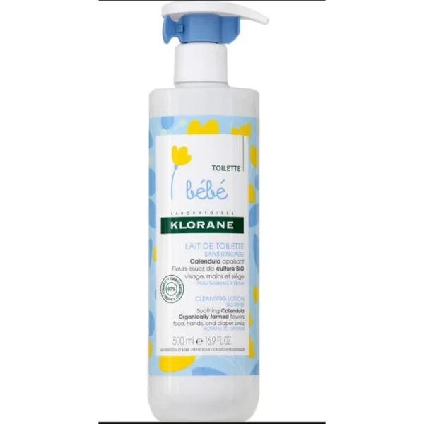 KLORANE BEBE LAIT DE TOILETTE SANS RINCAGE 500ml