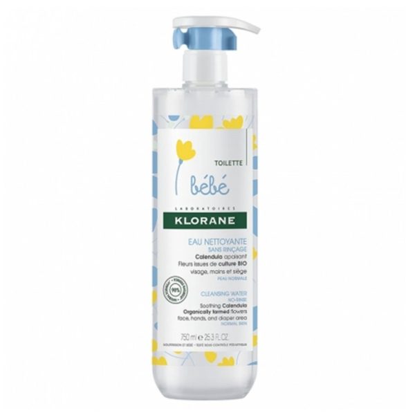 KLORANE BÉBÉ EAU NETTOYANTE SANS RINCAGE 500ml
