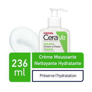 CERAVE CREME MOUSSANTE HYDRATANTE Peau Normale à Sèche |236ML