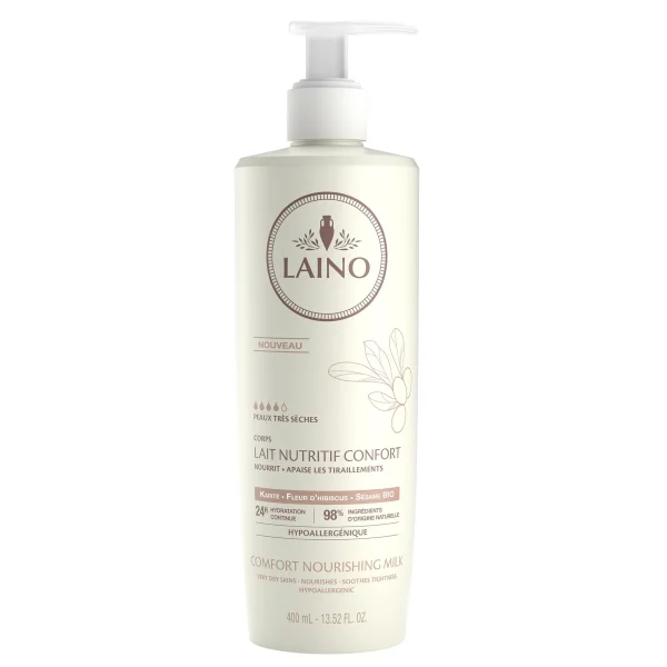 Laino Lait Nutritif Confort Karité Flacon Pompe 400ml