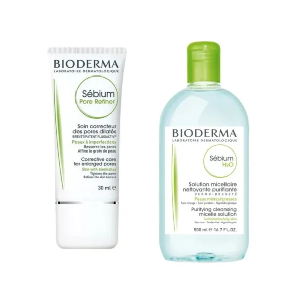 Bioderma Sebium duo pack " Pore refiner 30ml+H2O 250ml"