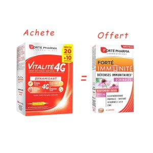 Forte pharma duo pack " vitalite 4G 30Amp+Immunite 30cps
