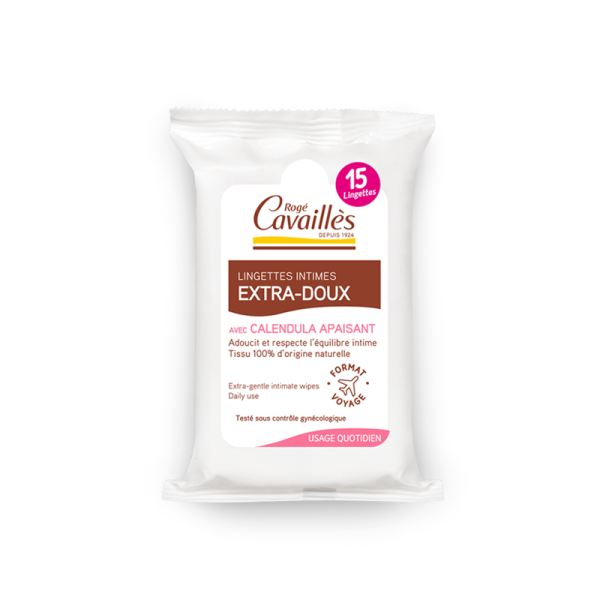 RC Lingettes Intimes Extra Douces 15 Lingettes