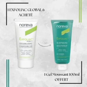 NOREVA EXFOLIAC GLOBAL 6 SOIN GLOBAL INTENSIF 30ml = Gel Moussant 100ml Offert