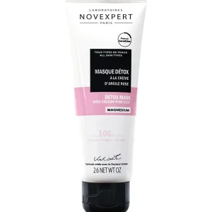 Novexpert Magnésium Masque Détox À La Crème D’Argile Rose – 75 Ml