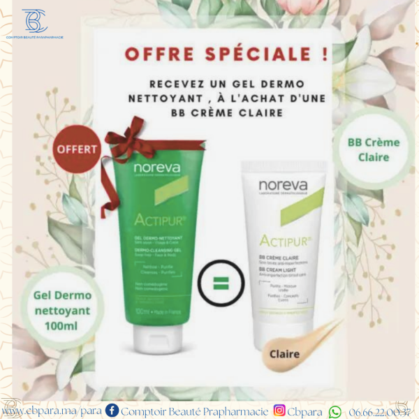 Actipur BB Creme Claire 30ml+Actipur Gel Nettoyant 100ml Pack