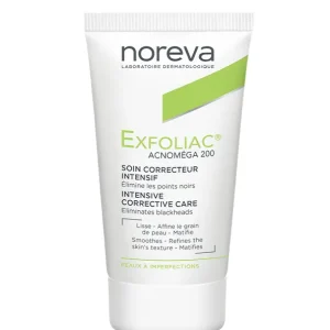 Noreva Exfoliac Acnoméga 200 Soin Correcteur Intensif Points Noirs – 30ml