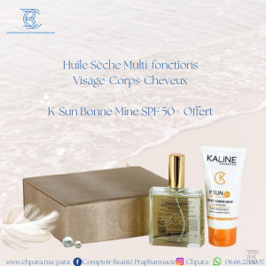 COFFRET LUMINANCE HUILE 100ML+ECRAN BONNE MINE 50ML OFFERT