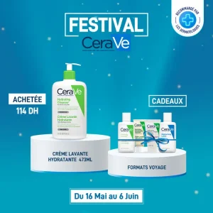 CeraVe Crème Lavante Hydratante Peau Normale À Sèche | 473ml