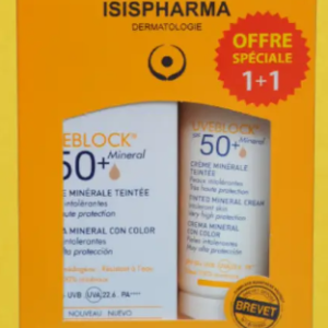 ISISPHARMA UVEBLOCK MINERAL SPF50+ Crème Teinté Lot De 2