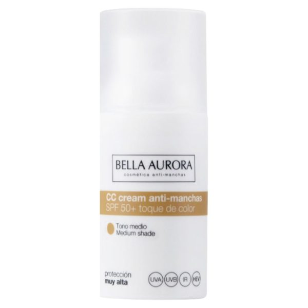 Bella Aurora CC Crème Anti-Taches Teintée Ton Moyen Spf50 – 30ml