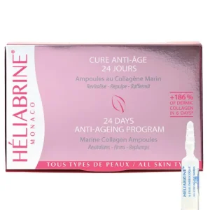 Héliabrine Ampoules au Collagène Marin Repulpantes & Raffermissantes – 24 ampoules