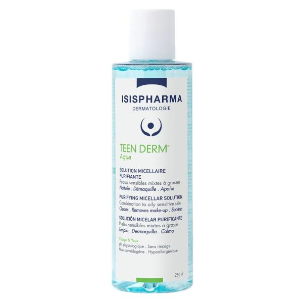 Isispharma Teen Derm Aqua Solution Micellaire Purifiante Démaquillante – 250ml