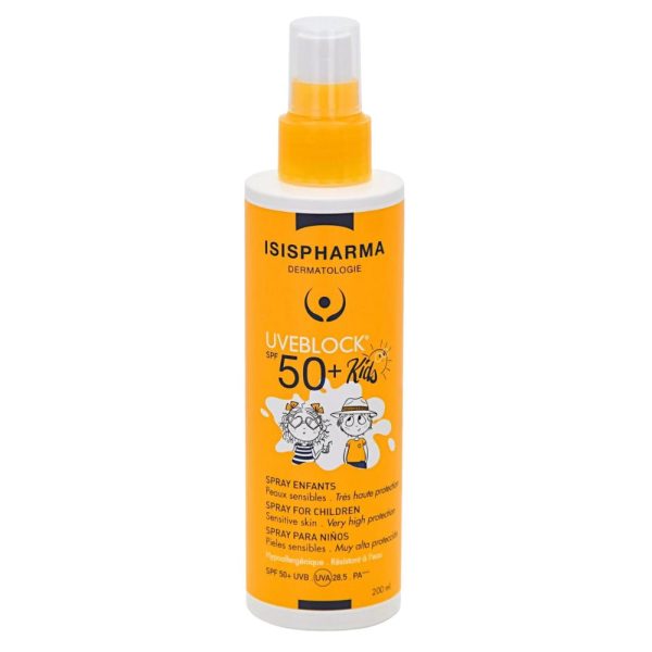 Isispharma UVEBlock Spray Solaire Invisible Pour Enfants Spf50 – 200ml