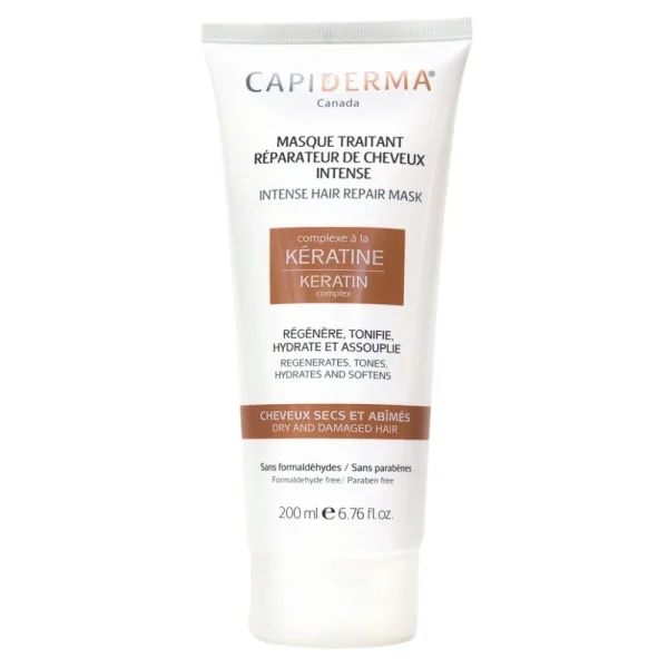 Capiderma Kératine Masque Traitant Réparateur Intense – 200ml