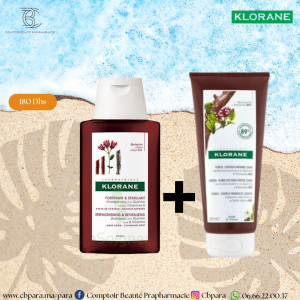 Pack Klorane à la Quinine & Edelweiss BIO – Chute de cheveux, cheveux fatigués