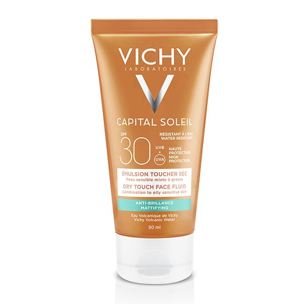 Vichy Capital Soleil Émulsion Anti-Brillance Toucher Sec SPF50 Peau Sensible Mixte à Grasse | 50ml – Image 2