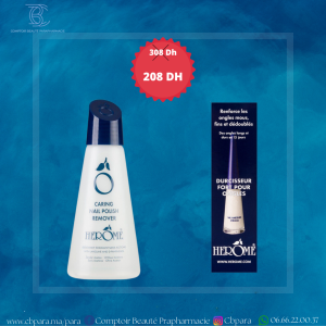 Herôme Pack Durcisseur Fort Pour Ongles + Dissolvant