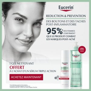 Eucerin dermo pure Triple effet serum 40ml + Gel Nettoyant 200ml