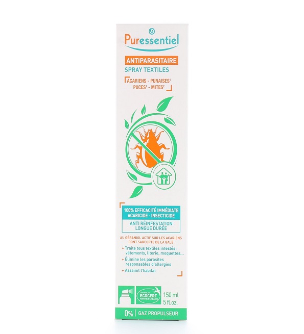 Puressentiel Assainissant Spray Textiles Antiparasitaire 150ml