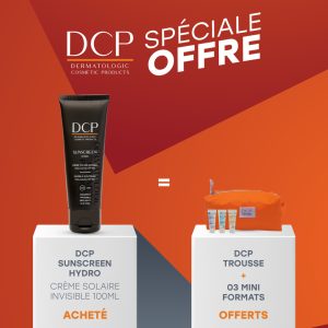 DCP SUNSCREEN HYDRO Spf50+ 100ml = Trousse + 3 Mini Formats Offerts