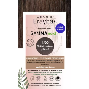 Erayba Gamma Next Coloration 4/00 châtain naturel Coloration Hydratante Permanente