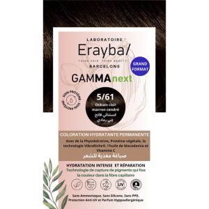 ERAYBA NEXT COLORATION HYDRATANTE PERMANENTE N5-61 CHATAIN CLAIR MARRON CENDRE
