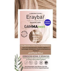 ERAYBA NEXT COLORATION HYDRATANTE PERMANENTE N8 BLOND CLAIR NATUREL