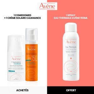 EAU THERMALE AVÈNE Cleanance Comedomed + Cleanance Spf50 = Eau Thermal 150ml Offert