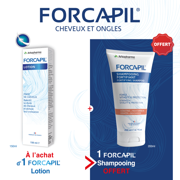 FORCAPIL PACK LOTION ANTI CHUTE = FORCAPIL SHAMPOOING ENERGISANT OFFERT