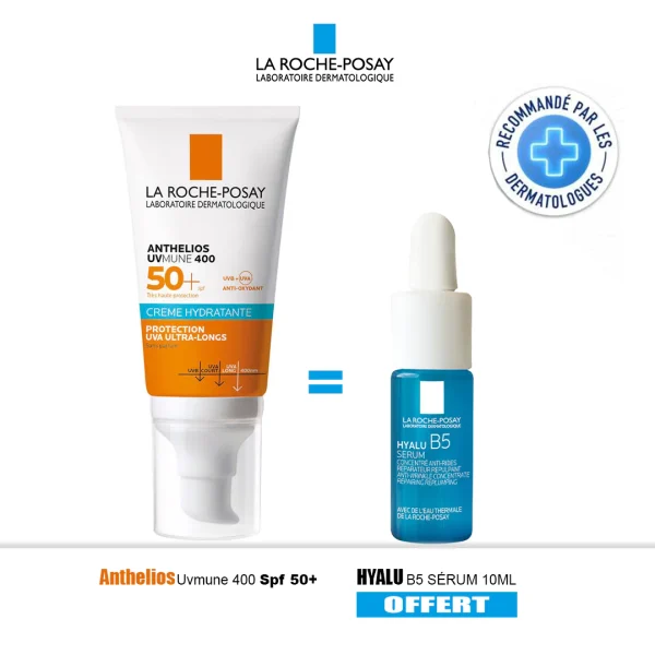 LA ROCHE POSAY Anthelios Ultra Crème Invisible SPF50+ (50ml) = Hyalu B5 Sérum 10ml