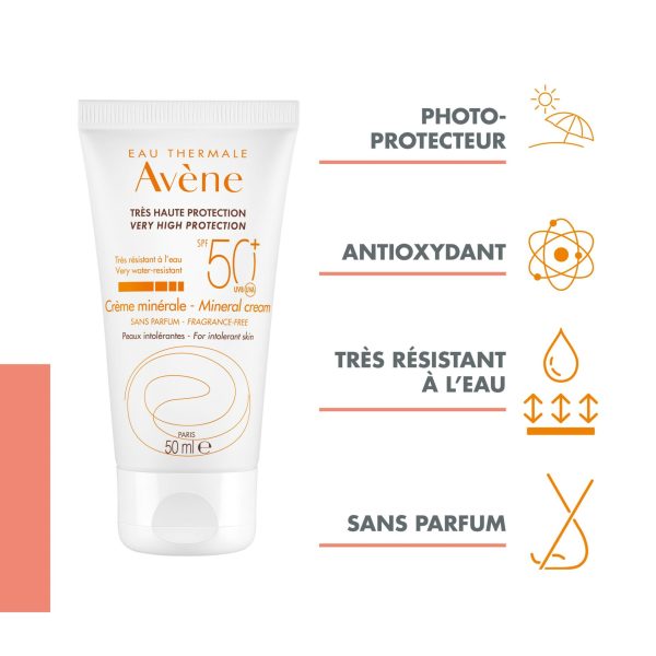 Eau Thermale Avène Ecran Solaire Crème Minéral Spf 50+ – 50ml – Image 3
