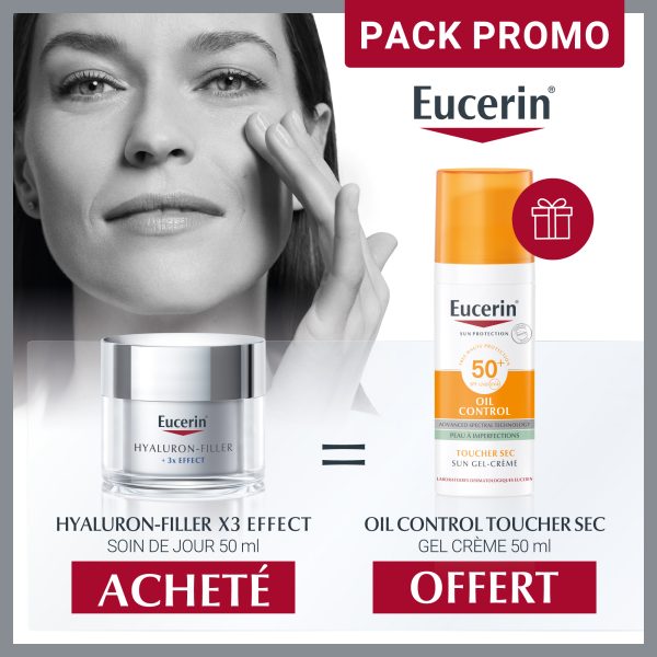 Eucerin Hyaluron-Filler Jour 50ml + Ecran Huile Control 50ml