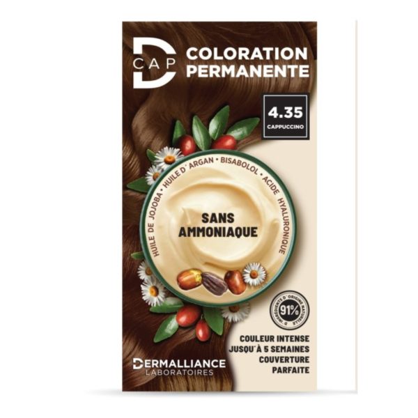 Dermalliance D-CAP Coloration Cheveux Permanente – N°4.35 Cappuccino