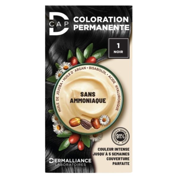 Dermalliance D-CAP Coloration Cheveux Permanente – N°1 Noir