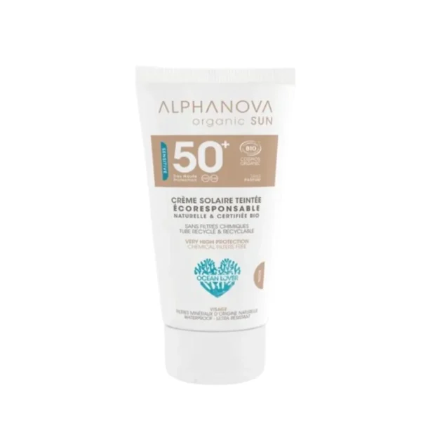 Alphanova Sun Crème Solaire Teinte Claire Spf50+ 50g
