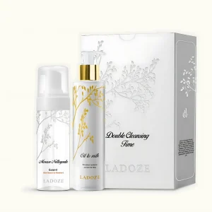 Ladoze Double cleansing time Coffert " oil to milk 200ml+Mousse 150ml"